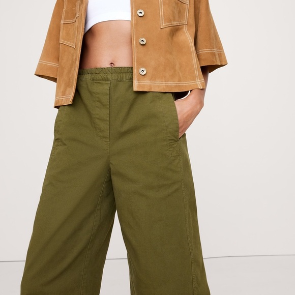 Banana Republic Mid-Rise Relaxed Painter Pull-On Pant - Picture 3 of 4